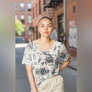 GAP Kenny Scharf Whitney Biennial T-shirt Collectors Art NYC Size L